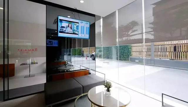 Glass door