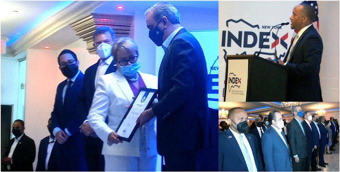 Abinader y director del INDEX en NY resaltan lucha, logros  y retos de la diáspora en entrega de reconocimientos