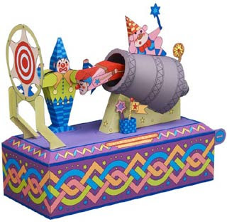 Cannon Clown Papercraft