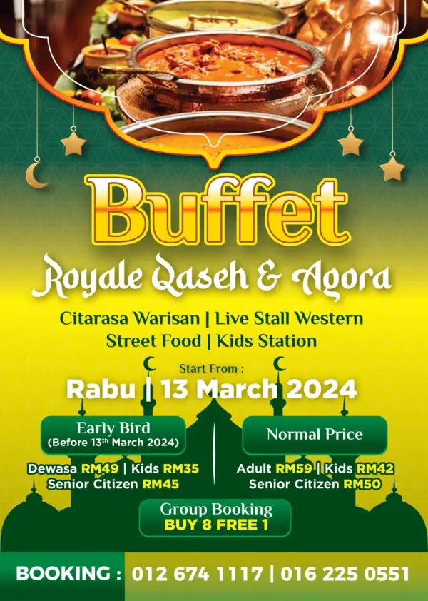 Poster Buffet Ramadhan 2024 di Royale Qaseh Seremban