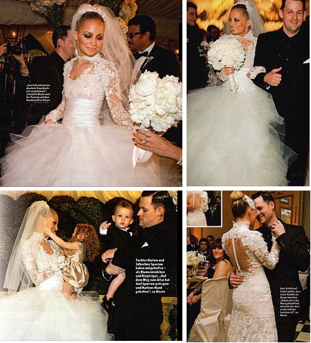  Richie wore for her wedding Reports of three separate Marchesa dresses 