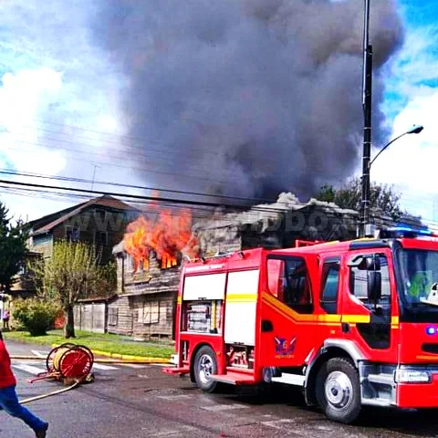 Incendio en Osorno