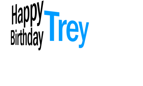 Happy Birthday Trey (Animated GIF)