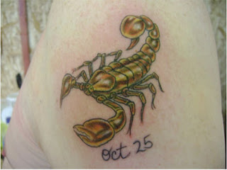 Scorpion Tattoo Design on Hand