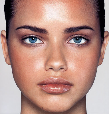 adrianna lima makeup. adriana lima no makeup.