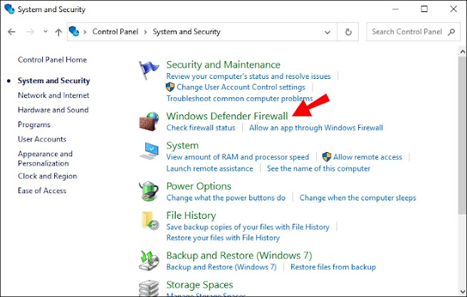 Disabling Windows Firewall