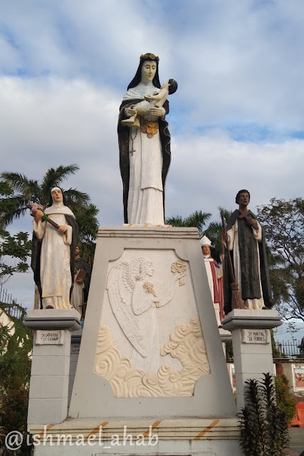 Statue of Santa Rosa de Lima Church at Santa Rosa de Lima Church in Santa Rosa, Laguna