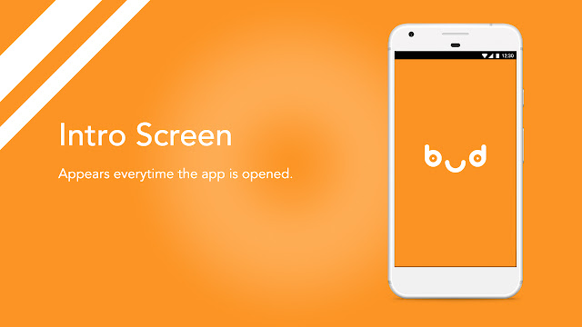 Android app UI and UX : bud intro