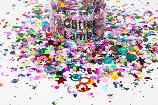 Because I'm Harley Freaking Quinn Chunky Loose Glitter Mix For Crafts, Nails, Resin, Tumbler Cups, DIY Projects by GlitterLambs.com