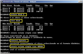 Comando DiskPart de Windows