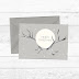 Grey Reindeer Antler Moon And Stars Christmas Cards