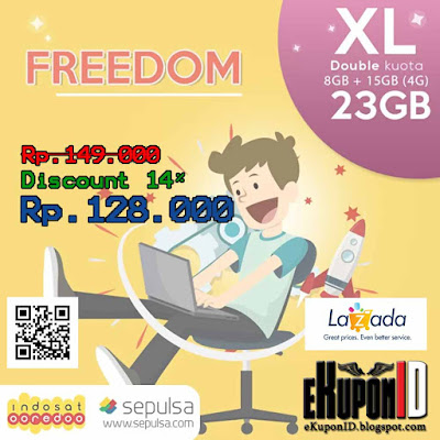 Indosat Paket Data Freedom XL - 8 GB  