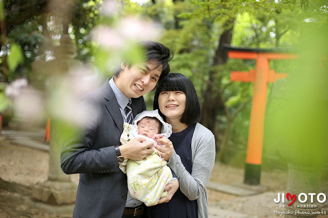 御香宮神社のお宮参り出張撮影