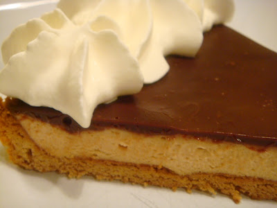 Chocolate-peanut butter mousse tart