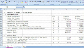 gambar rab pekerjaan elektronik gedung kantor