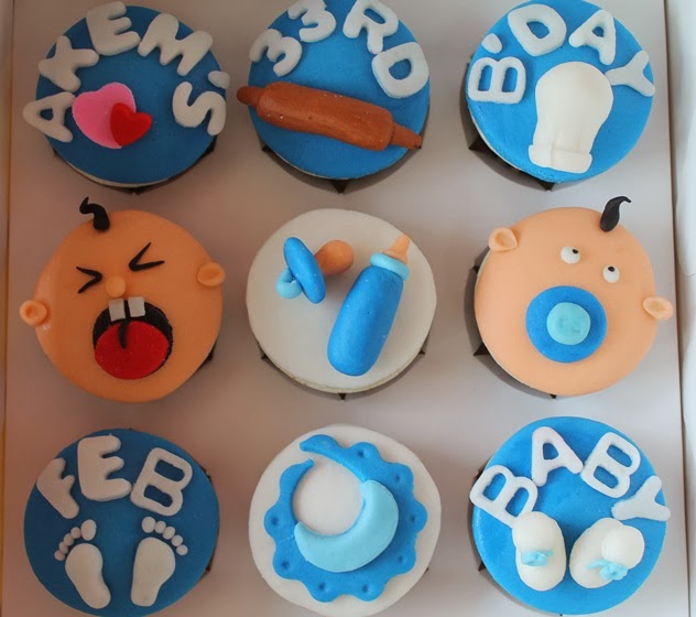 Baby theme cupcake