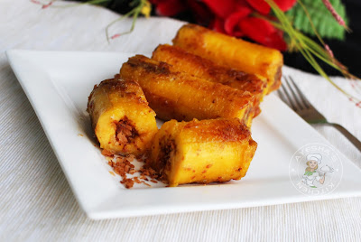 ayeshas kitchen Pazham nirachath kerala snack ethakka nirachath plantain recipes stuffed plantains