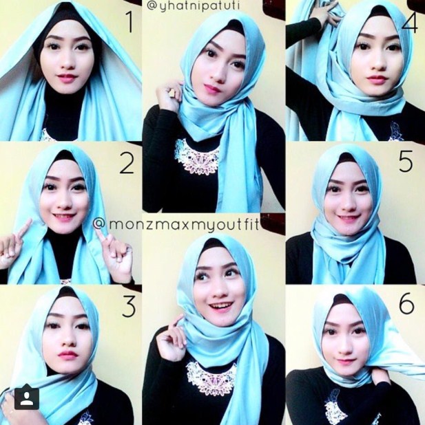 Koleksi Tutorial Hijab Modern Glamour Untuk Pesta