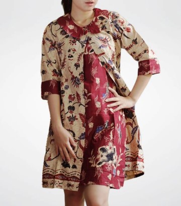 15 Contoh Model Baju Batik Santai Simpel Elegan Modern 2019
