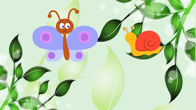 стихотворение о бабочке, бабочка и улитка