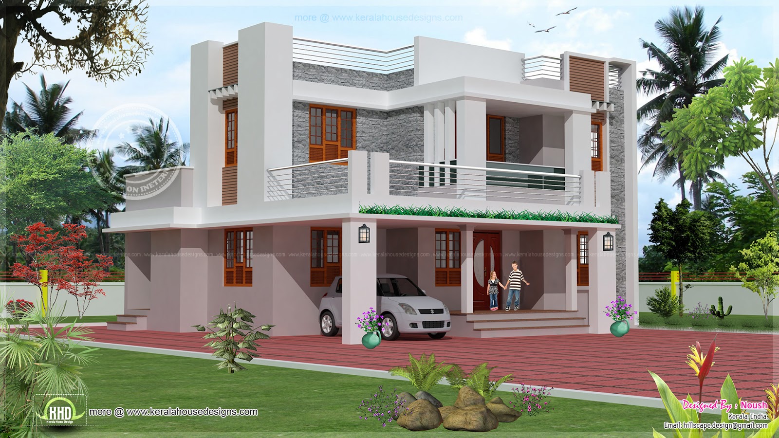 2 Story 4 Bedroom House Plans