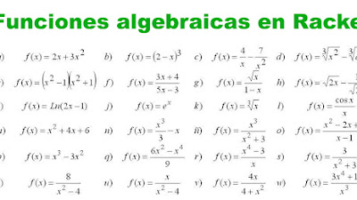 Funciones algebraicas en Racket