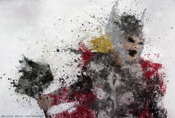 melissa smith bombattack deviantart super heróis splatter art pinturas borradas