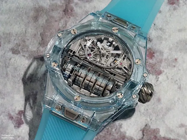 Hublot Big Bang MP-11 14-Day Power Reserve Water Blue Sapphire ref. 911.JL.0129.RX