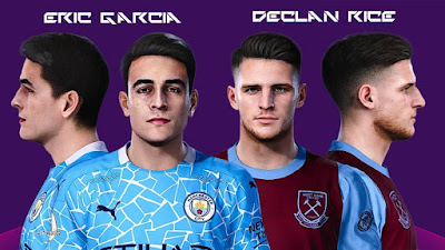 PES 2020 Facepack Declan Rice & Eric Garcia by YNWA