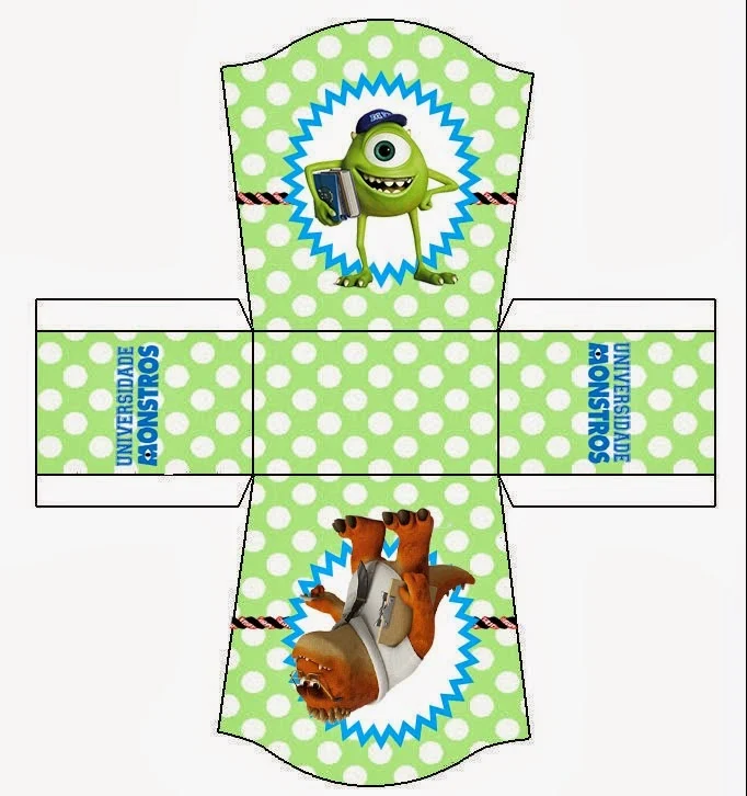 Monster University Party: Free Printable Party Boxes. 