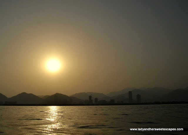 almost sunset in Fujairah