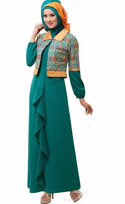 1000032-Model Busana Muslim Batik Elegan Masa Kini