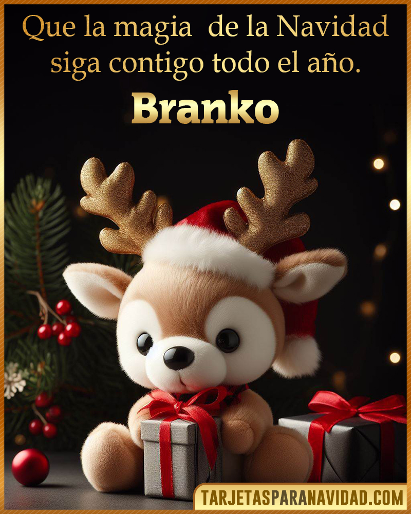 Felicitaciones de Navidad originales para Branko