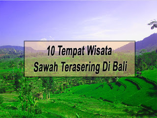 Inilah 10 Tempat Wisata Sawah Terasering Di Bali