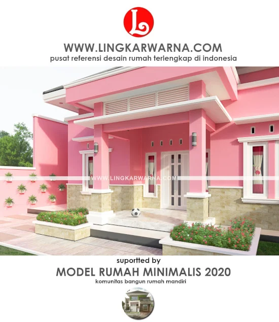 gambar rumah tema pink