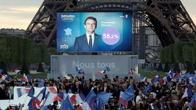 Pilpres Prancis 2022: Macron Unggul 56 Persen, Le Pen Legowo dan Mengaku Tidak Dendam