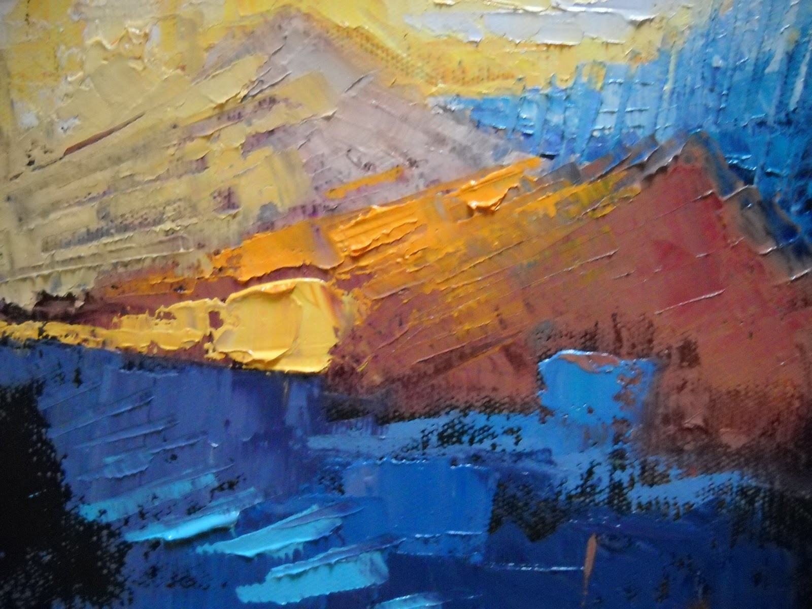 Daily Painters Abstract Gallery: Abstract Landscape, Daily Painting
