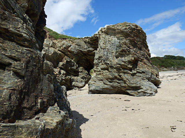 Cliffs at Spit Beach, Par, Cornwall