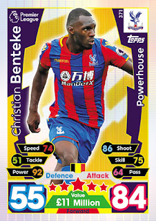 Topps Match Attax 2017-2018 Crystal Palace Set