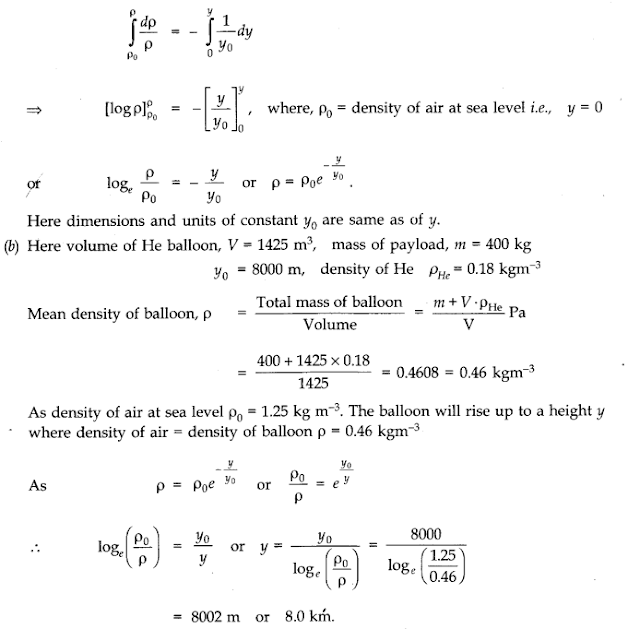 Solutions Class 11 Physics Chapter -10 (Mechanical Properties of Fluids)