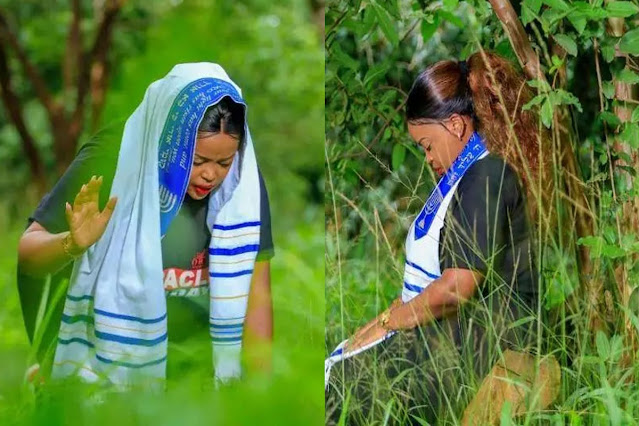 South African Female Pastor Went Into The Bush To Pray, And People Caught Her Doing This (Photos)