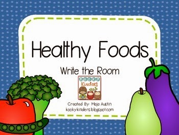 http://www.teacherspayteachers.com/Product/Healthy-Foods-Write-the-Room-1319574