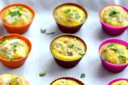 Egg Muffins with Turkey Sausage and Peppers