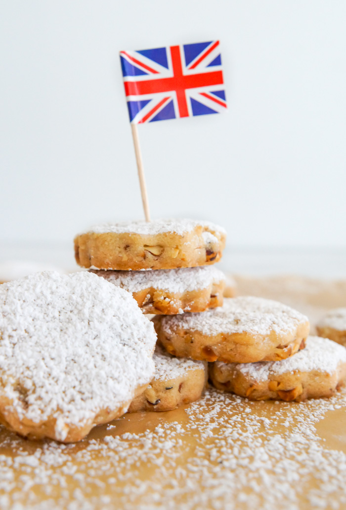 Queenies Cookies with British Flag topper
