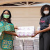 Covid-19: Menaye Donkor Muntari donates sanitary pads to needy women