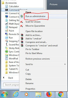  Command Prompt open by Administrator