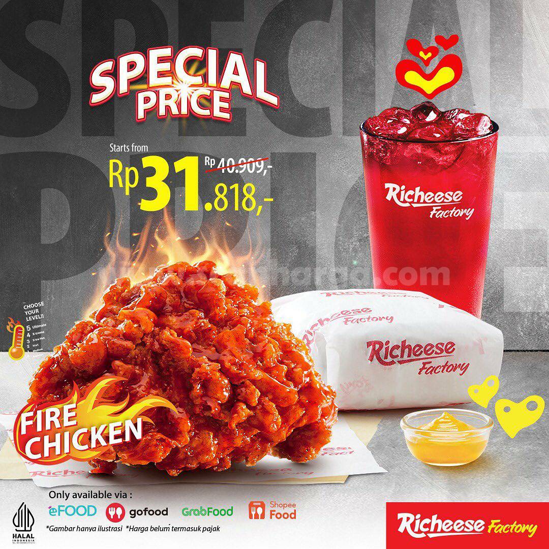 RICHEESE FACTORY Promo SPECIAL PRICE COMBO FIRE CHICKEN