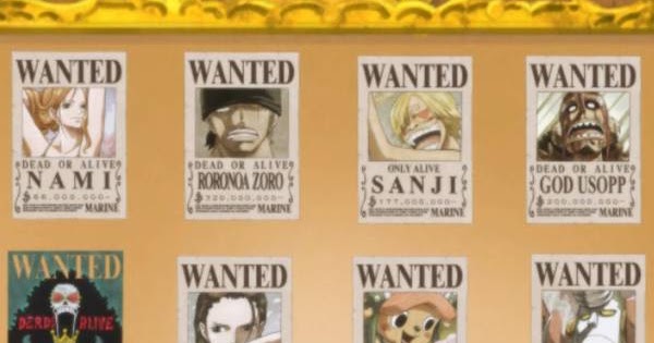 Daftar Harga Buronan One Piece Terbaru dan Poster Bounty ...
