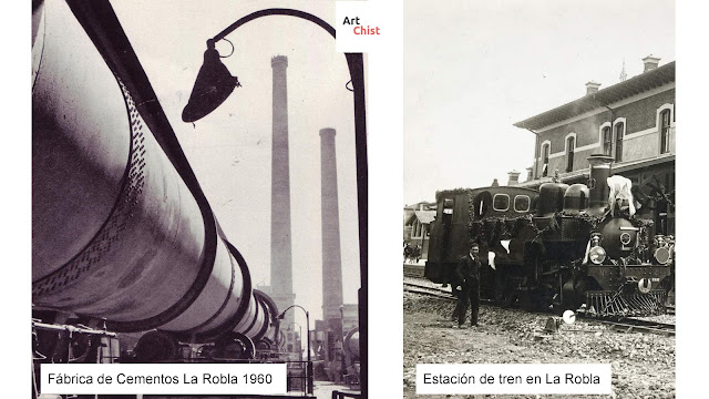 Fotos antiguas de La Robla  León  España  Cementos + Térmica + Hullero Vasco Leonesa