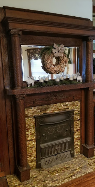 Sears mantel design No 263 and summer cover 128 3 Elm St Newton NJ Authenticated Sears No 163 of Reuben Talmage